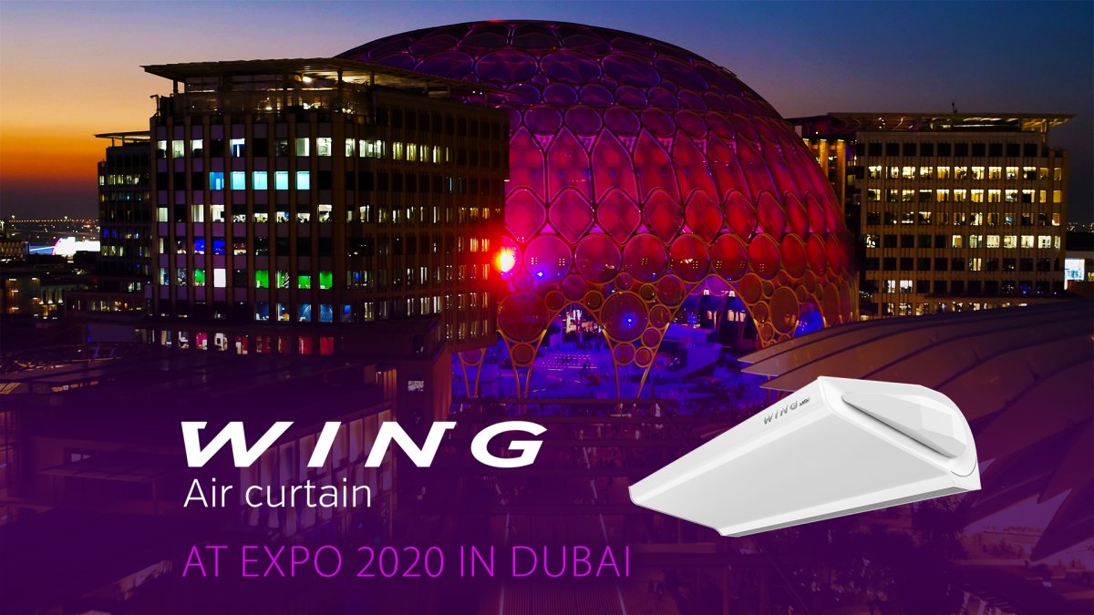 Kurtyny powietrzne WING na EXPO 2020 w Dubaju